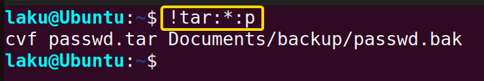 Stopping immediate execution of a command from history list