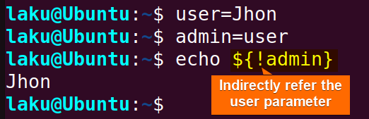 Indirect parameter expansion in Bash