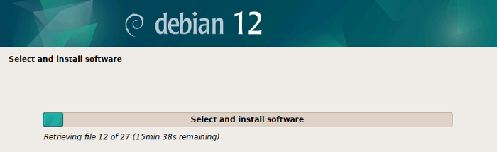 Retrieving files for software installation
