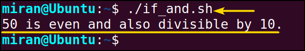 Bash AND Operator (&&) in IF Condition
