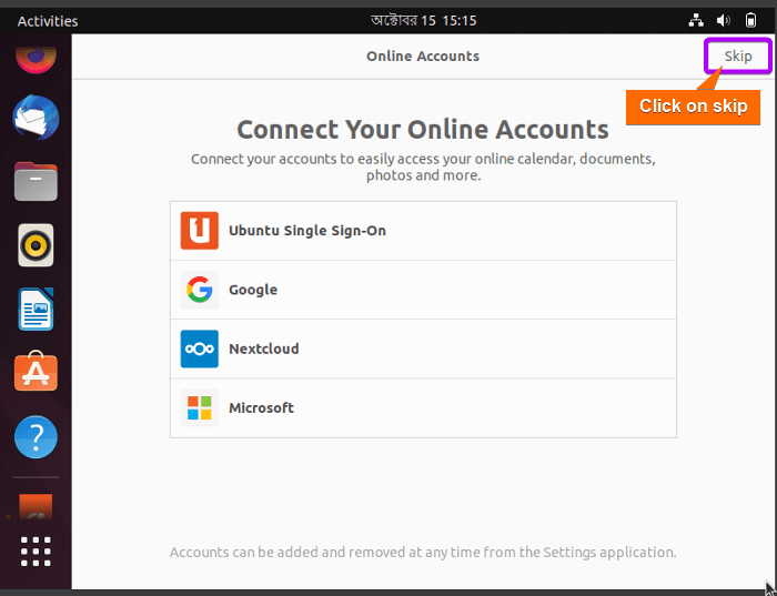 add your online account