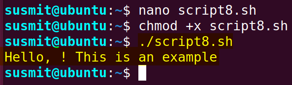 Here the Bash script has replaced the sub-string from the main string utilizing the double slash(//) and kept it to a new string then printed the new string on the terminal.