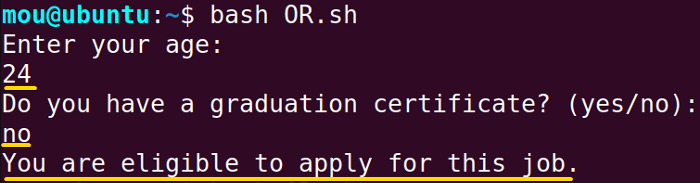 OR operator function within if else