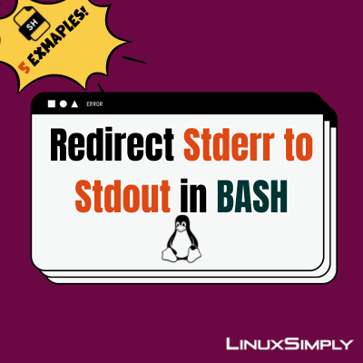 bash stderr to stdout