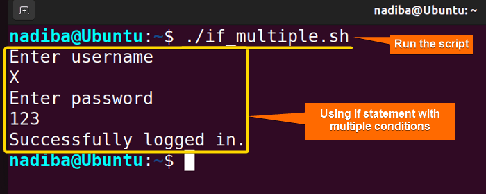 Using if statement with multiple conditions