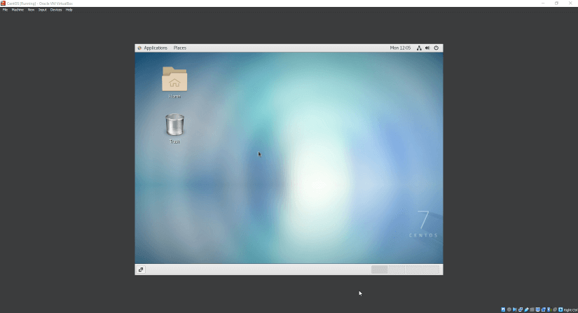 centos vm not opening in full screen