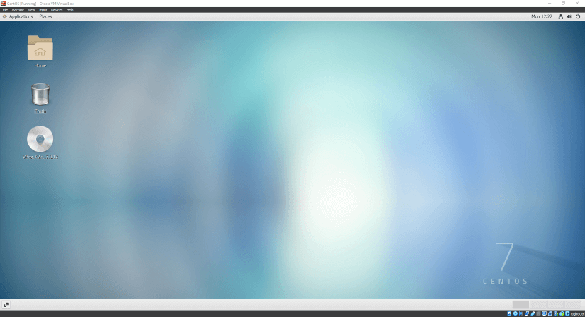 centos vm is now opening in fullscreen
