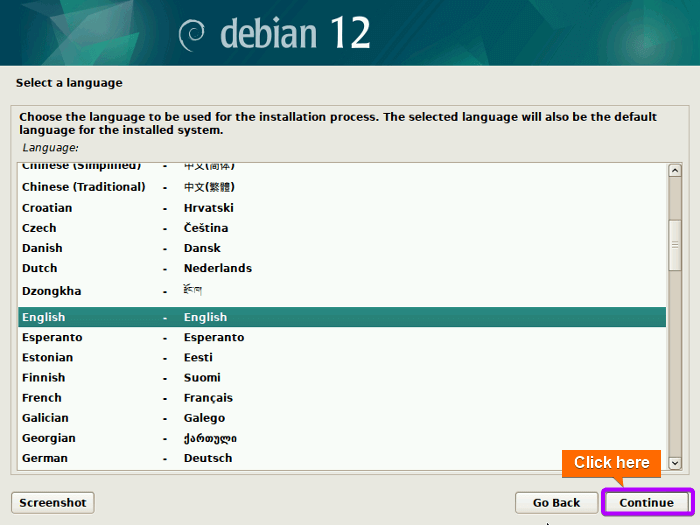 Select a language