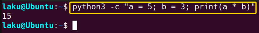 python command for math in Bash