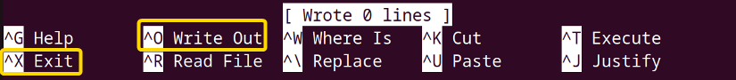 Saving the created text editor file