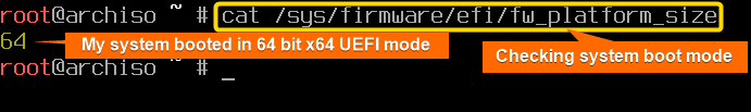 check uefi boot mode