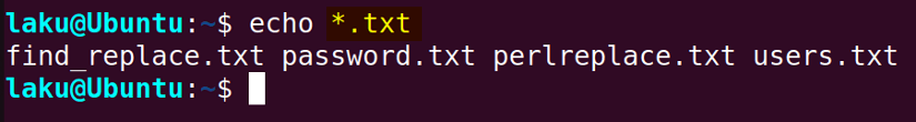Result of glob expansion without disabling it