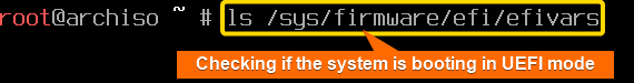 checking uefi boot mode