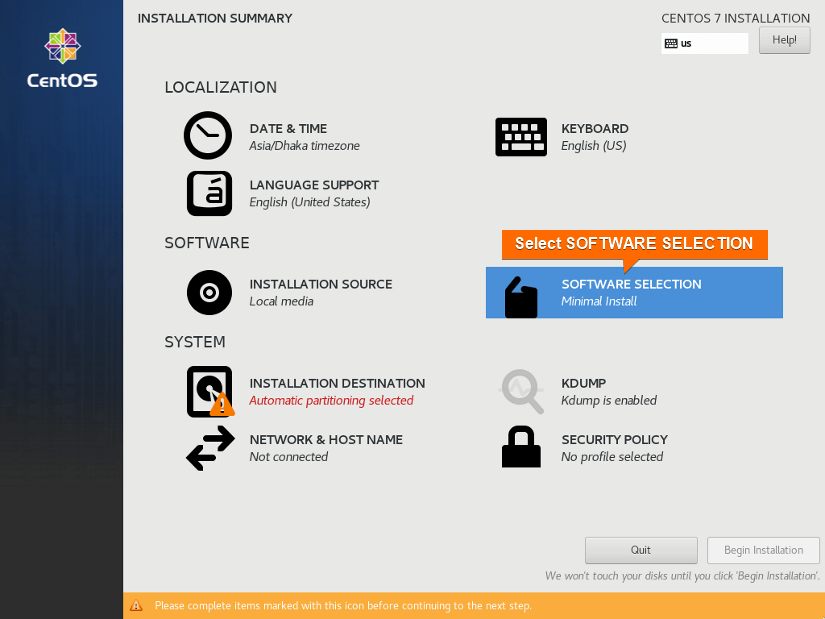 select software selection