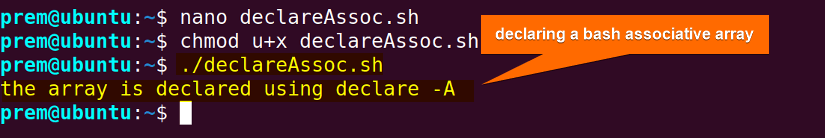 declaring associative array