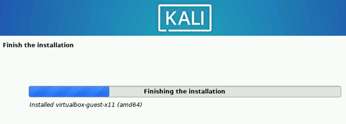 Finish Grub boot loader installation