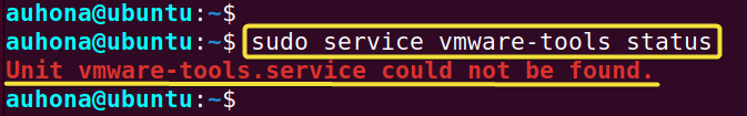 Alternate way to check the status when VMware tools not working