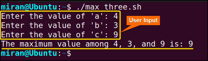 Nested Ternary Expressions to Compare Integer Numbers