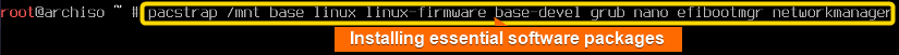 install essential software packages