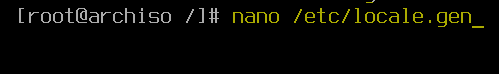 Opens the "locale.gen" file.