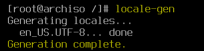 Generate a locale.