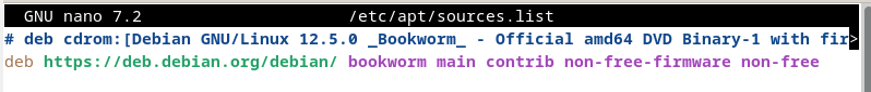 Add the repository in the "sources.list" file.