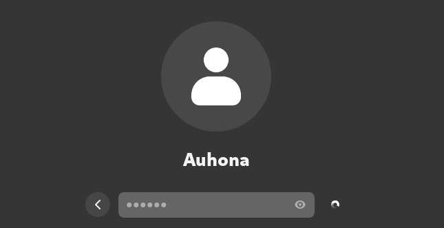 Now enter to the graphical desktop environment by using the user id and password.