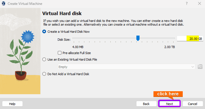 Create a Virtual hard disk
