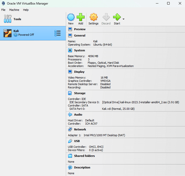 VM created