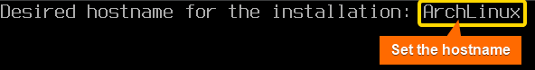 set your hostname