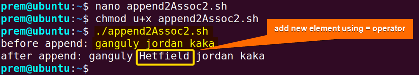 add new elements to associative array