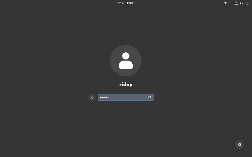 login with your user credentials