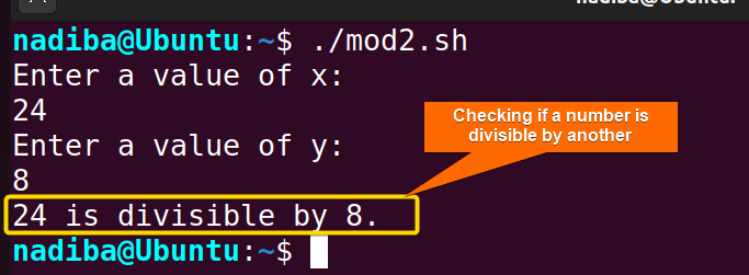 Checking if a number is divisible by another
