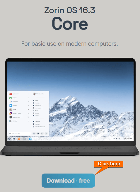 Download the ISO file