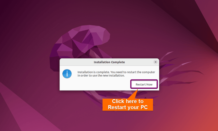 Restarting PC