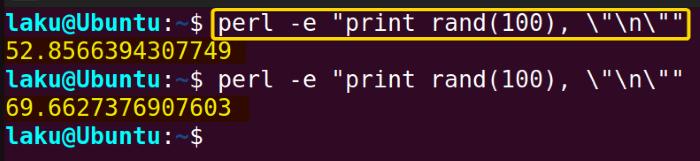 Generating random numbers in perl within a specified range