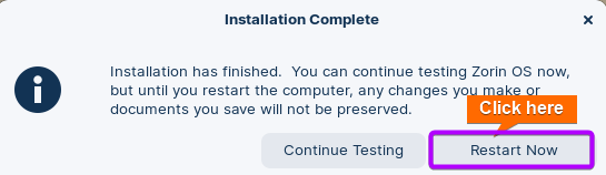 Restart now