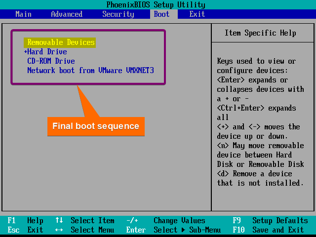 final boot sequence
