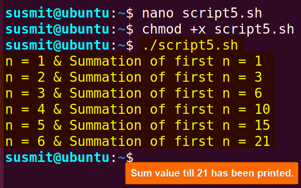 Multiple conditions have been used on the until loop.