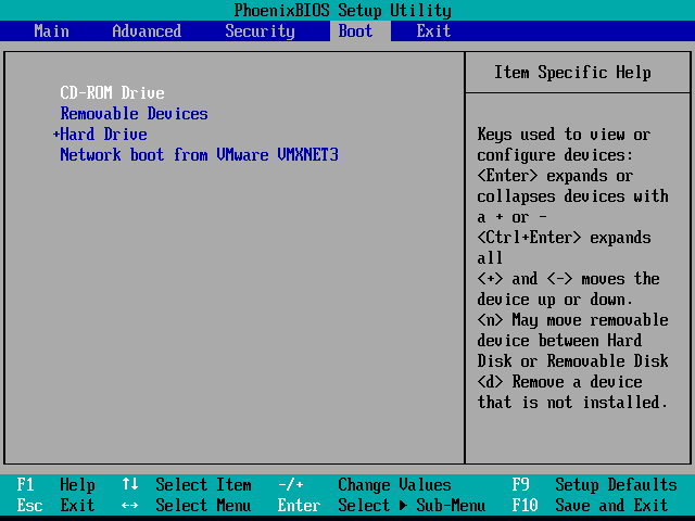 Boot from USB