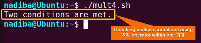 Checking multiple conditions using AND operator within one '[[ ]]'