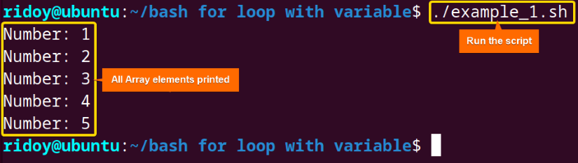 Print All Array Elements