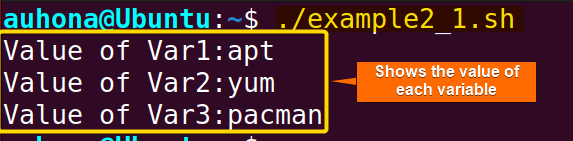 Bash split string into variable using "read" command.