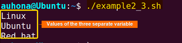 Bash split string into variable using "cut" command.