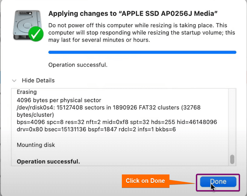 Confirming partitioning