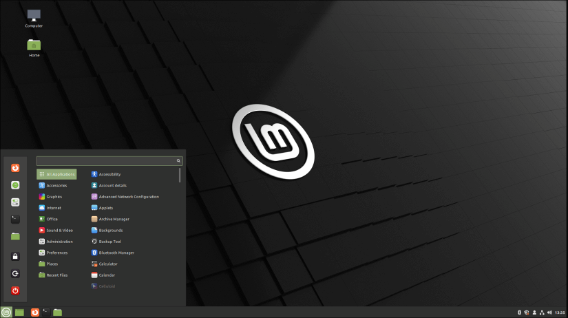 Linux Mint interface