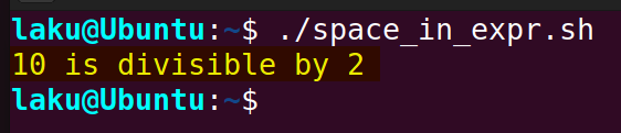 Making valid comparison to avoid integer expression expected error