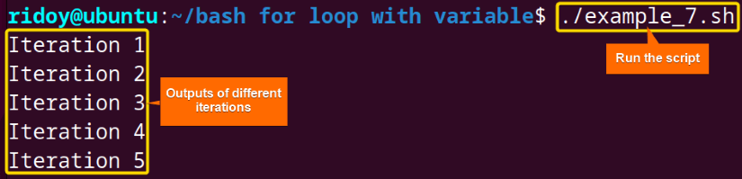 Iterate with a Counter