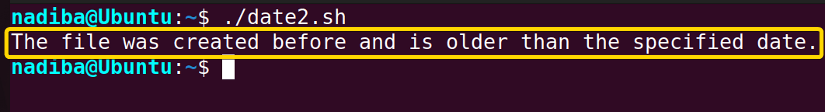 Checking if a file is older than the specified date