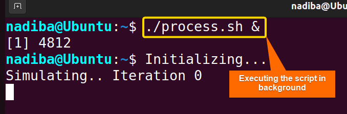 Executing a time-consumed script in the background of a system